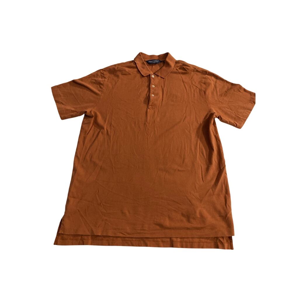 Polo Golf Ralph Lauren Men's Orange Pima Cotton Polo Shirt, Size XL